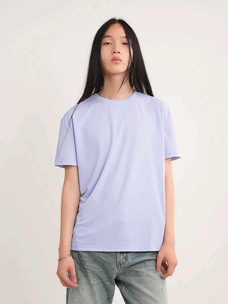 NO LOGO Moisture Absorption Quick Drying Sports Fitness Tee