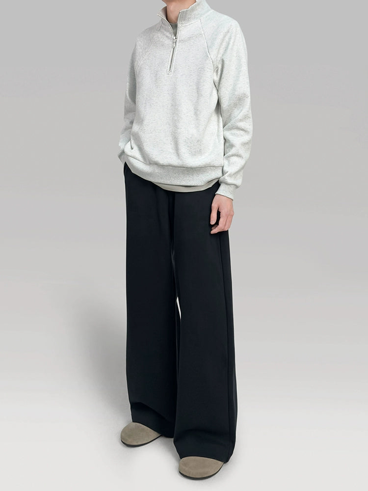 PLUS NO LOGO Loose Wide-leg Sports Drape Sweatpants