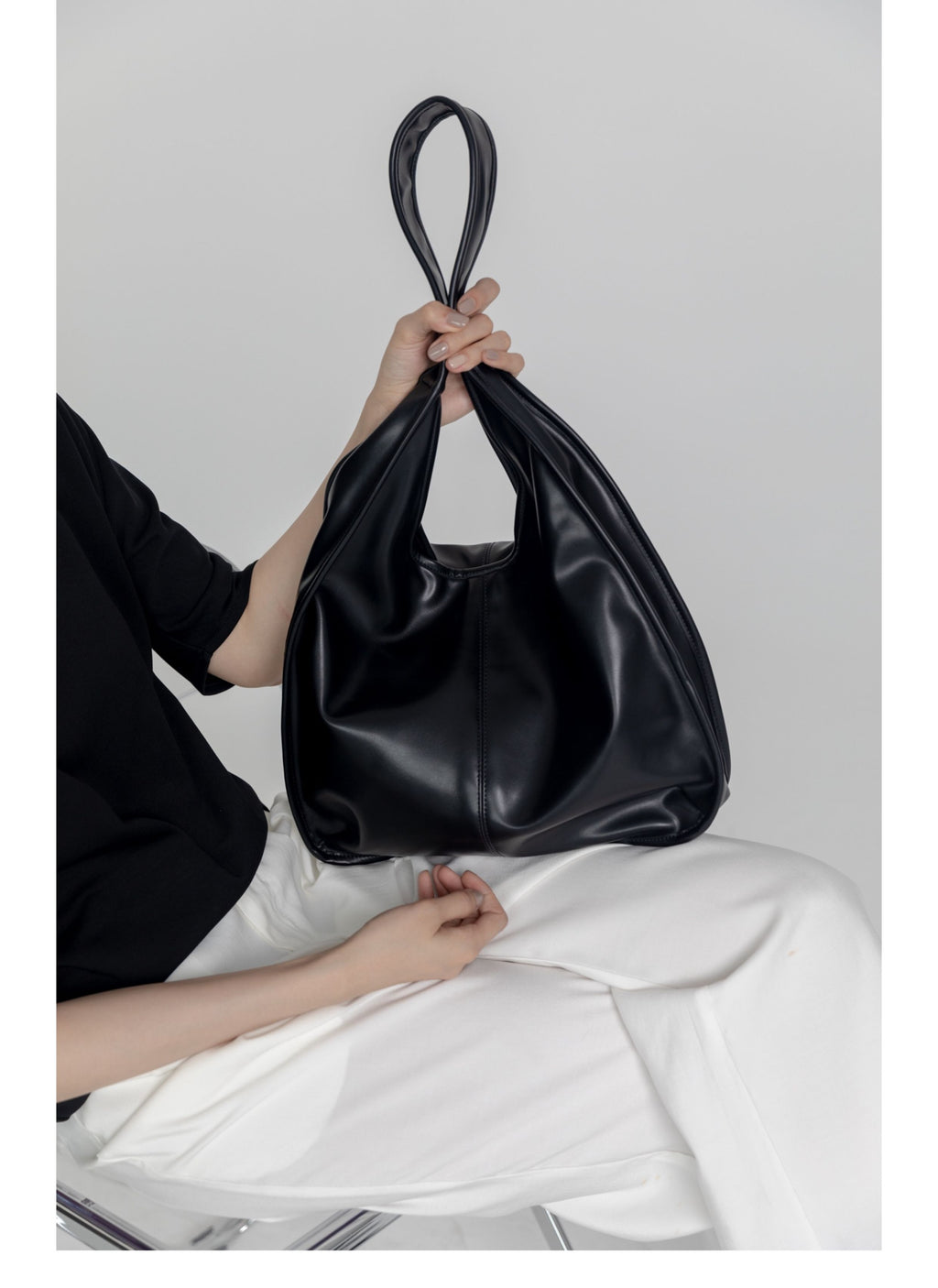 DirtySix • Black Swan Shoulder Tote Bag