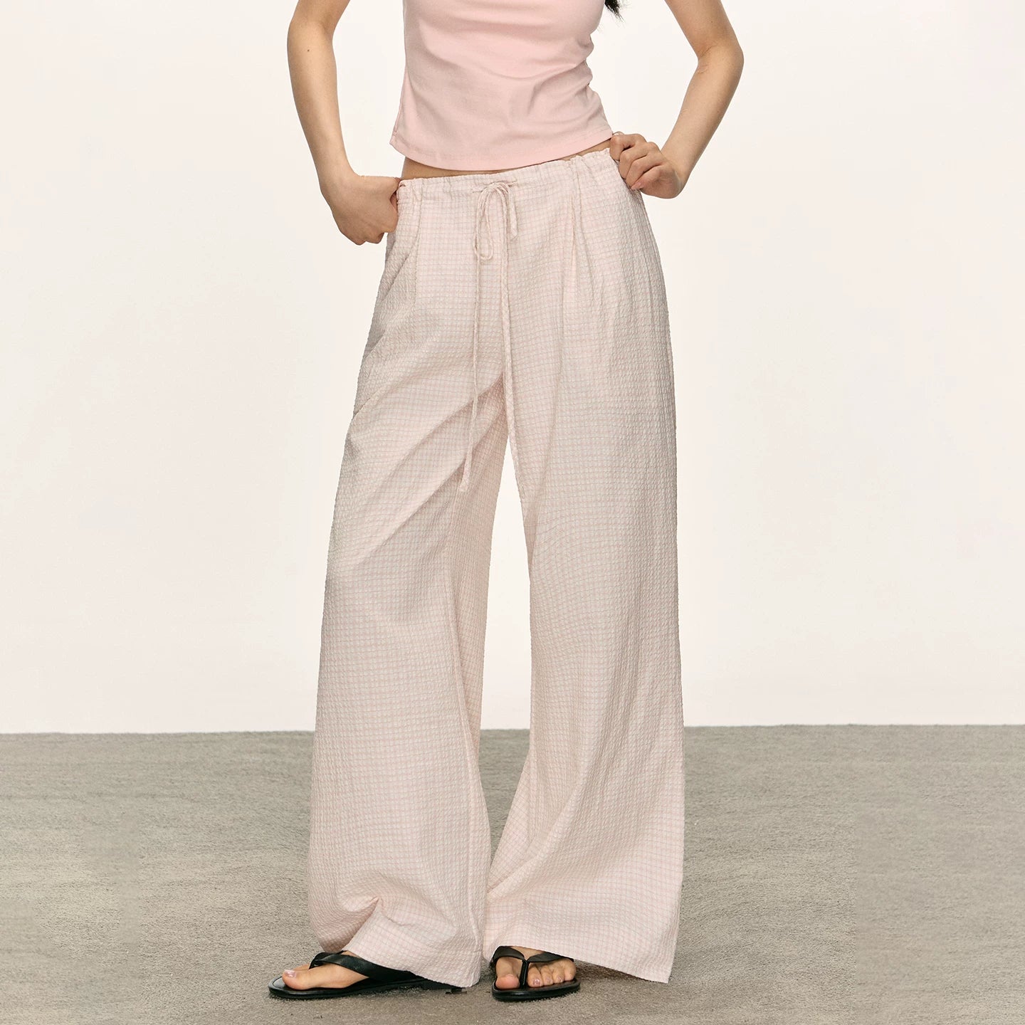 Anna Aneae Versatile Plaid Slacks