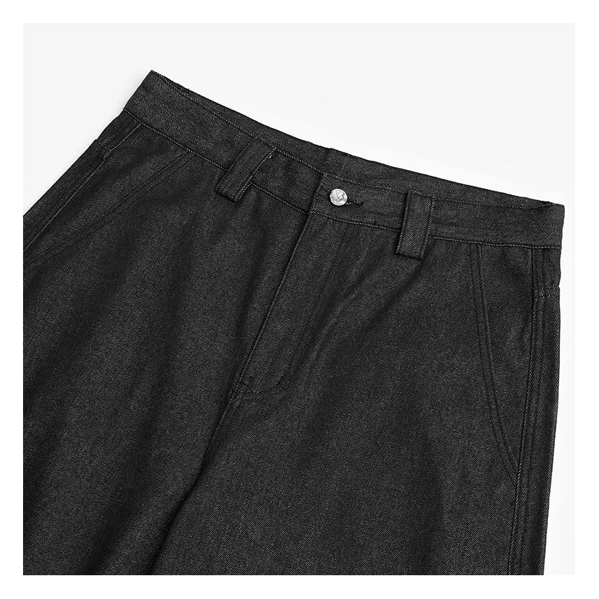 Blank Map Vintage Pleated Denim Trousers