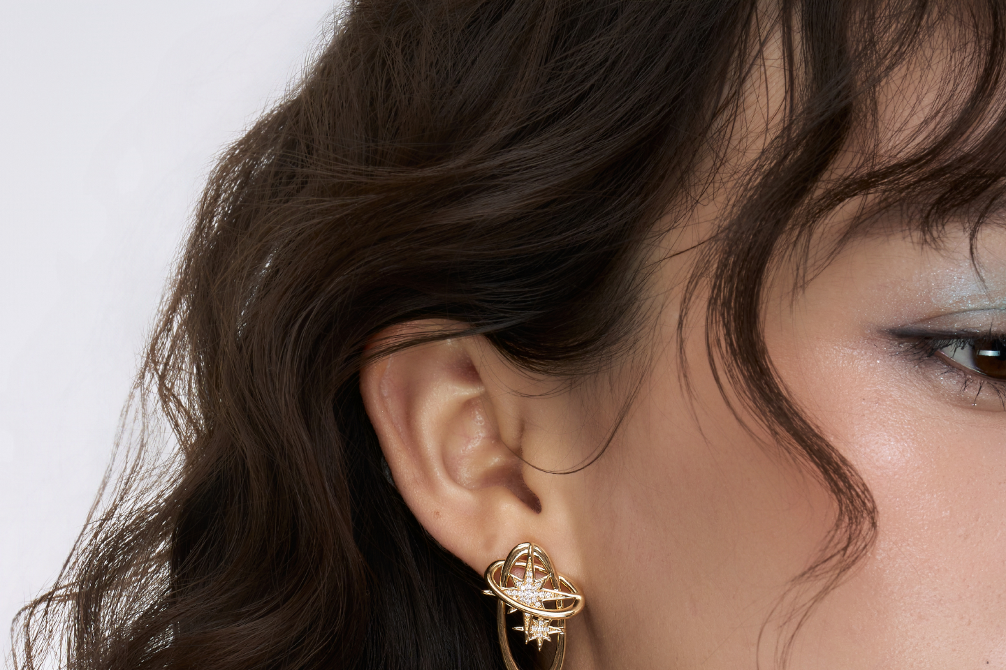 SUMIYAKI Premium Feeling Full Diamond Stud Earrings