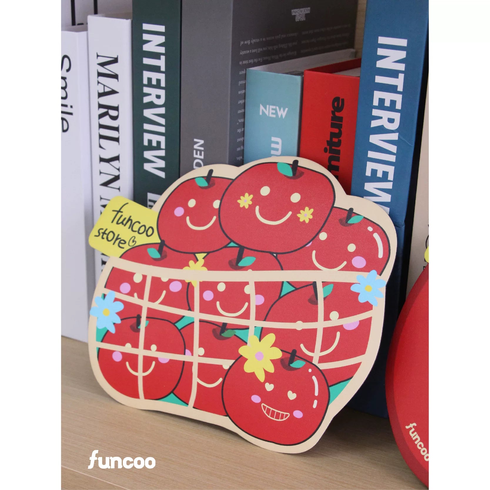 FUNCOO Non-slip Rubber Cute Apple Mouse Pad