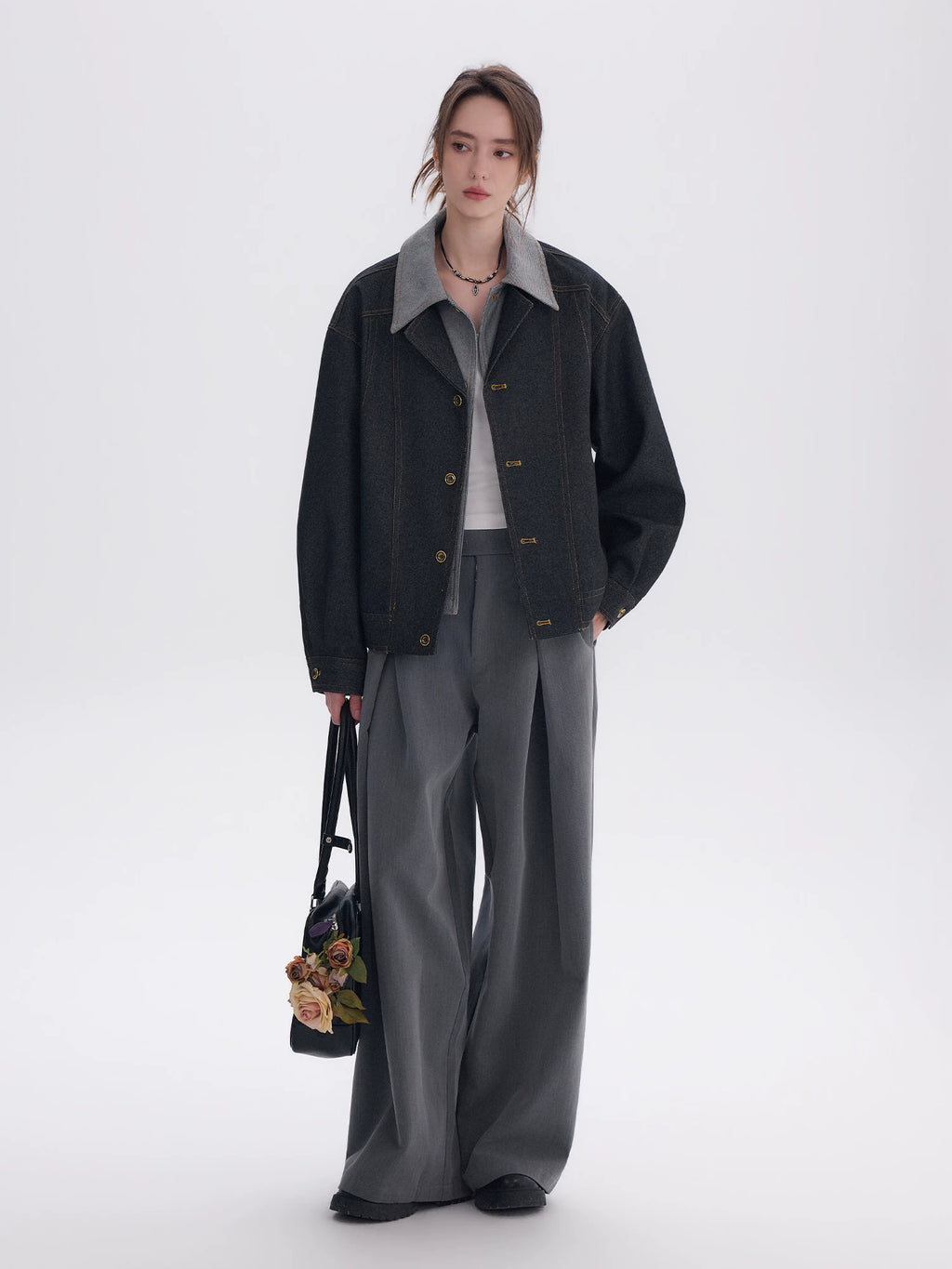 CHOR Fake Two-piece Casual Lapel Jacket