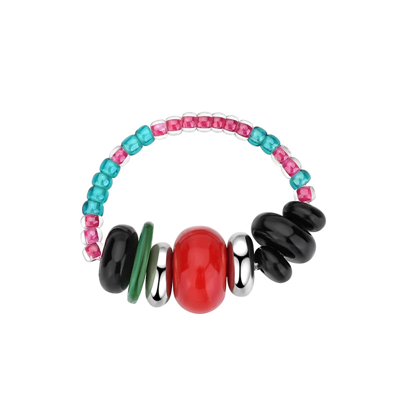 1JINN Natural Colored Stone Pearl Ring