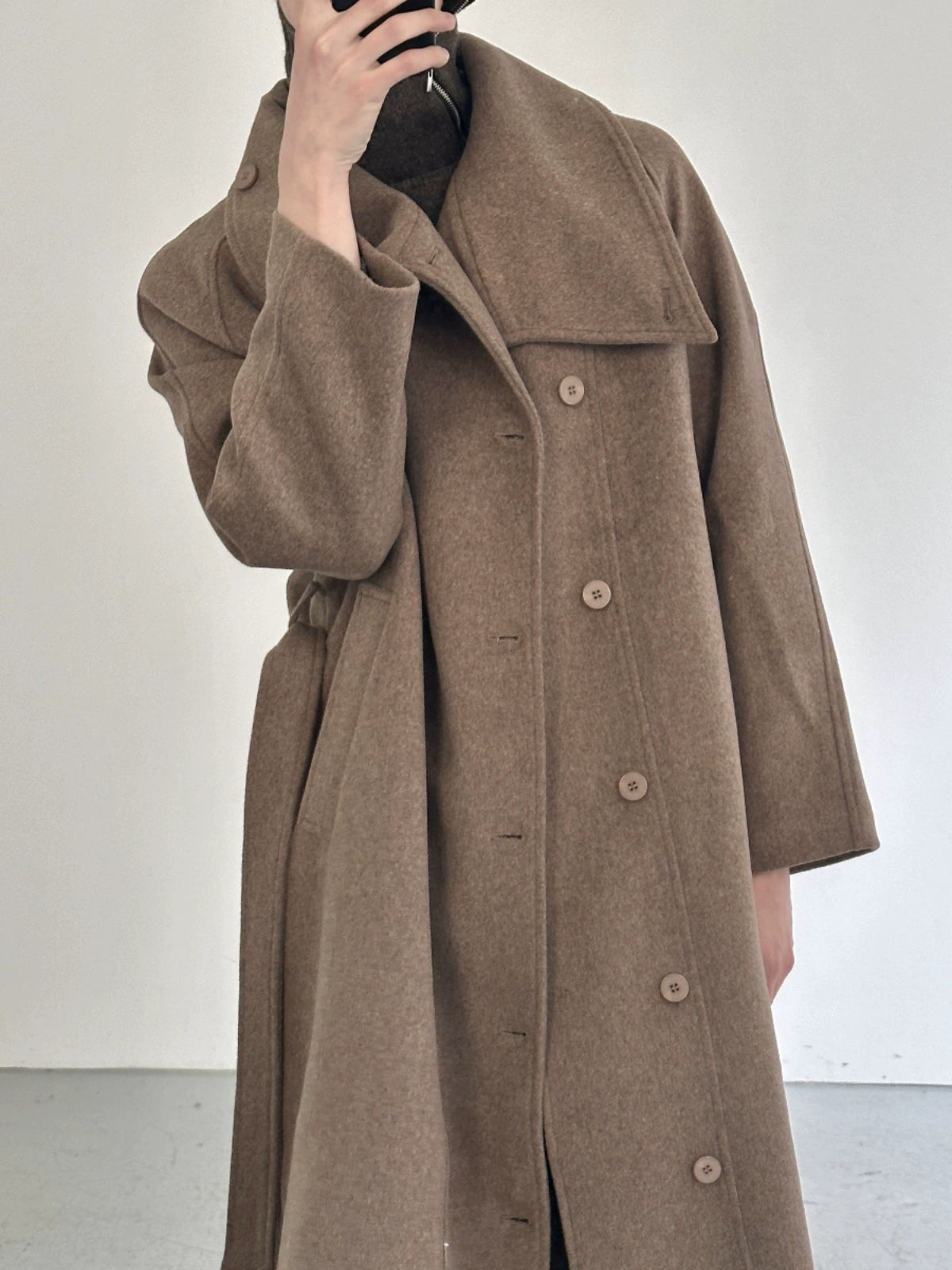 COLN Wool Versatile Lapel Coat