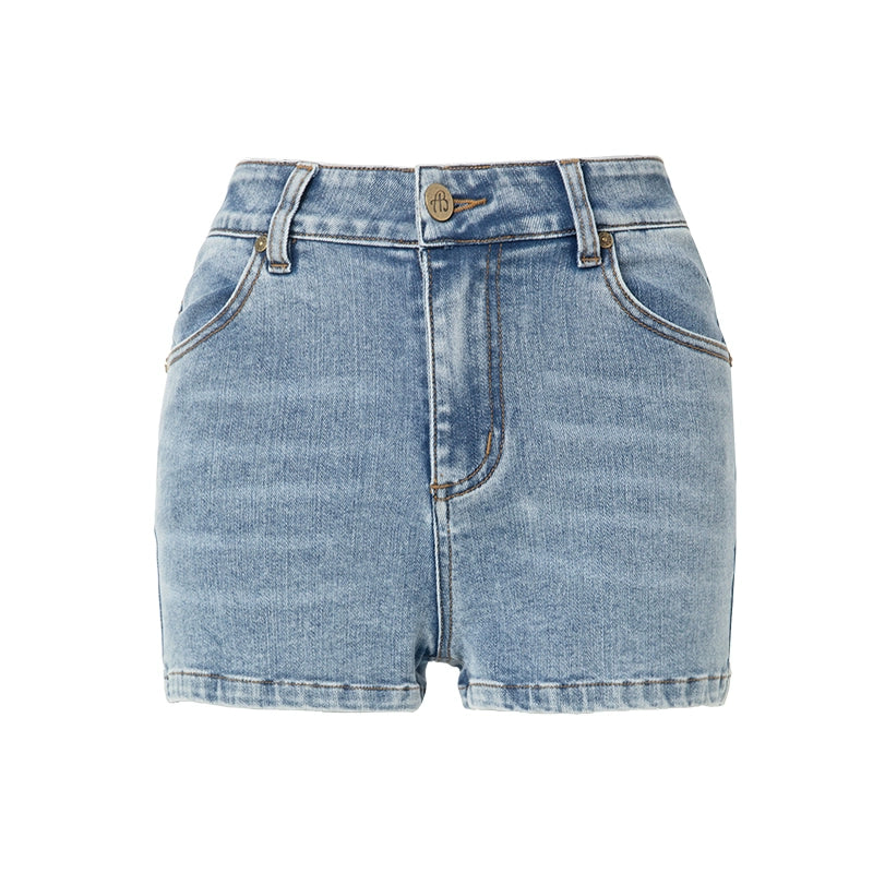 ABMY Sexy Hip-wrapped Denim Shorts