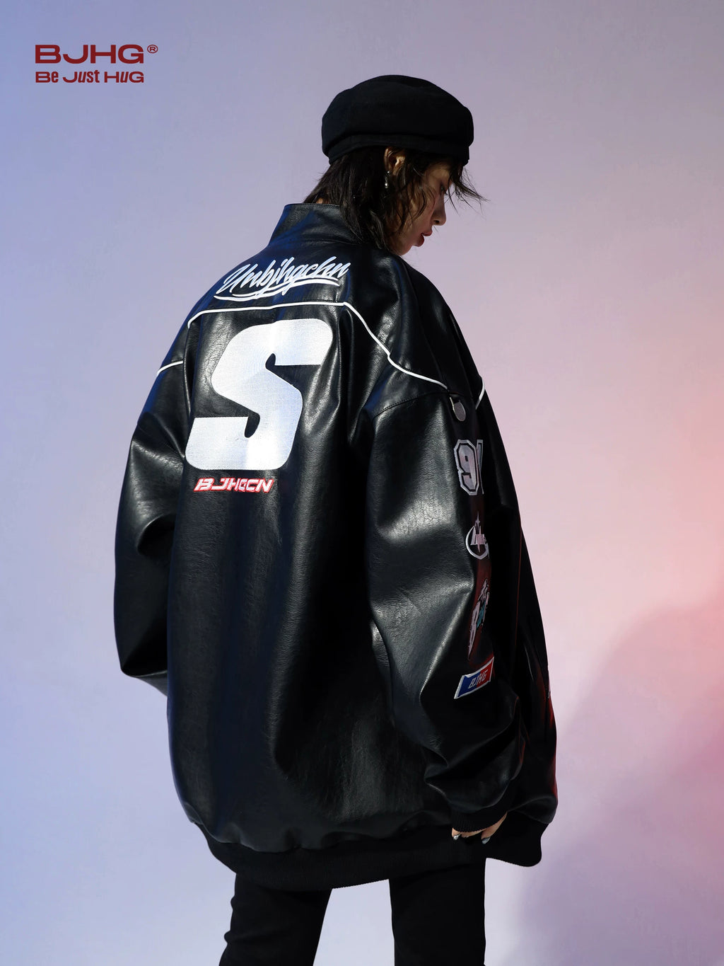 BJHG Premium Sense PU Leather Clothing Jacket