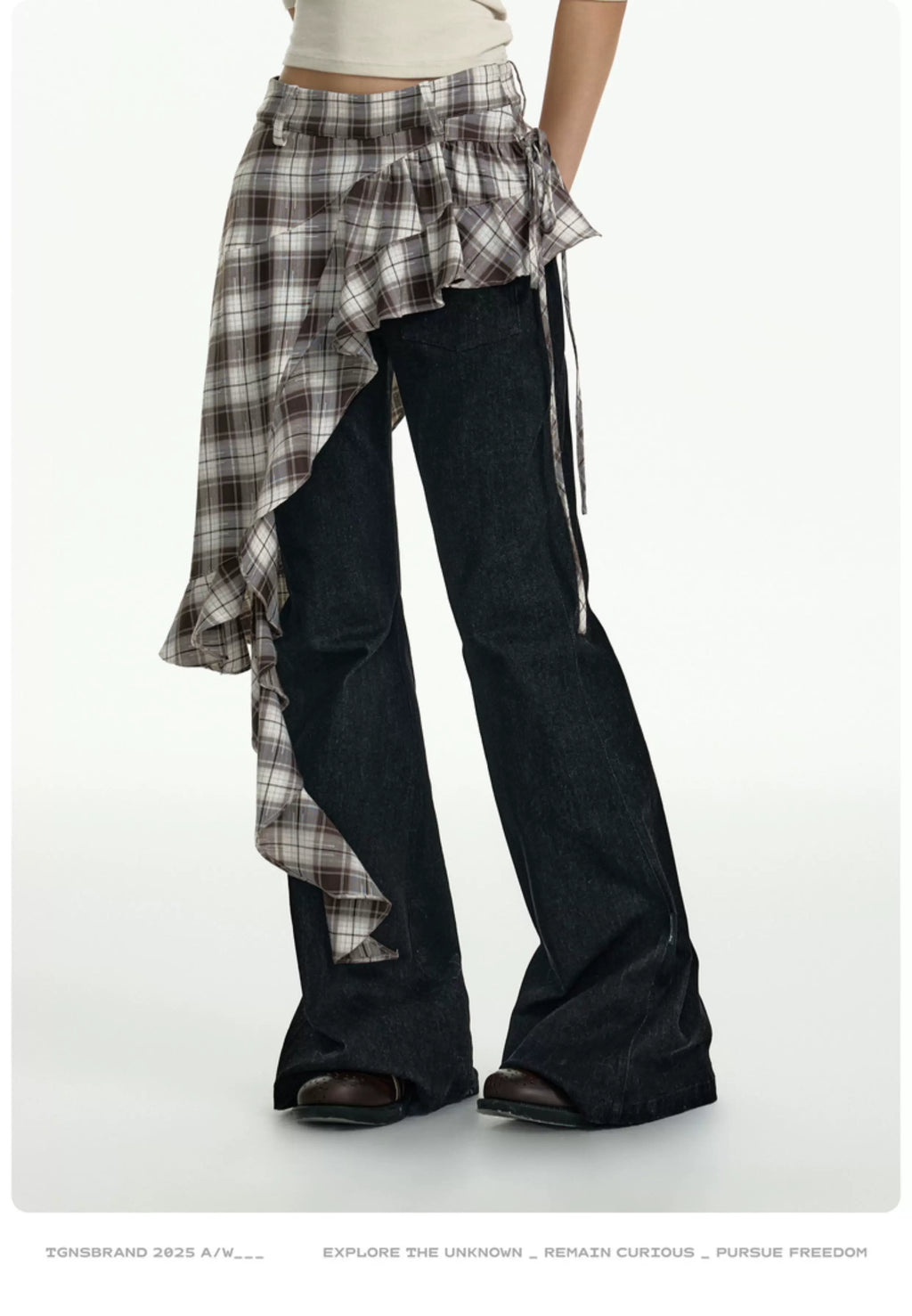 TGNS Checked Fart Curtain Jeans