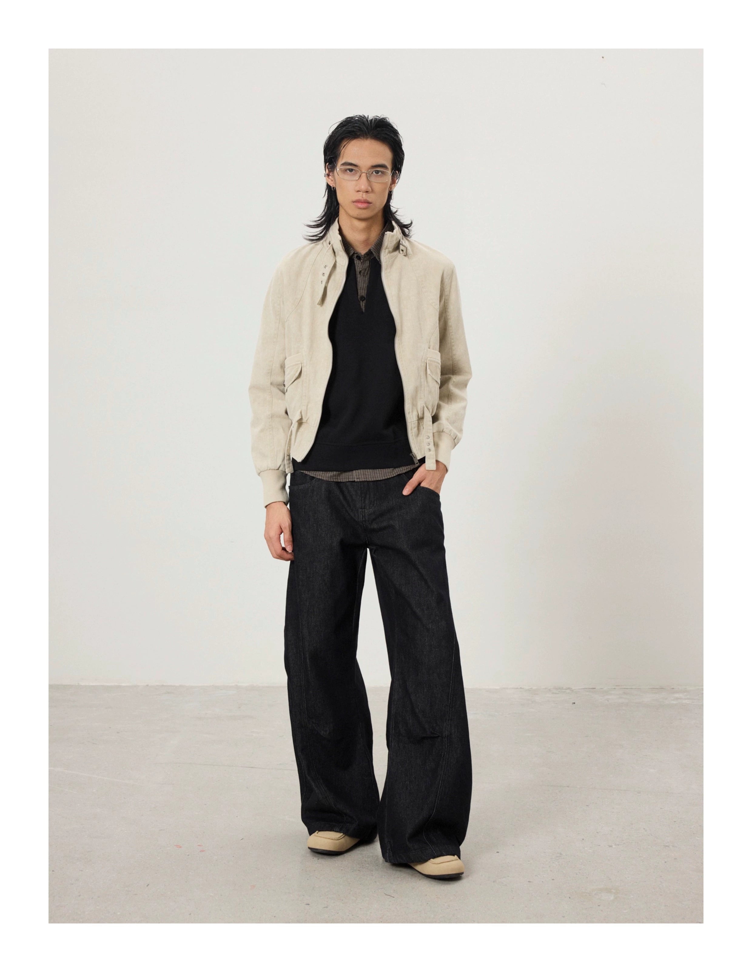 BTSG Vintage Short Slim Fit Work Jacket