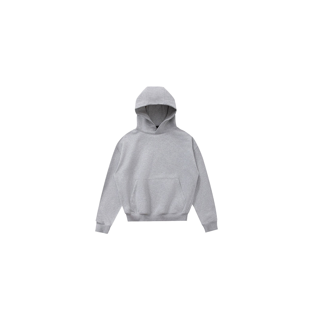 PLUS NO LOGO Vintage Simple Short Wide Hoodie