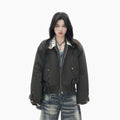 Zuocisankon Vintage Lace Lapel Jacket