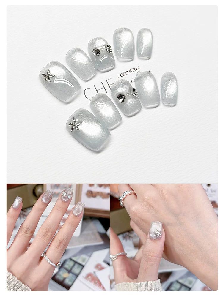 COCO Light Luxury High Sense White Hand-worn Armor