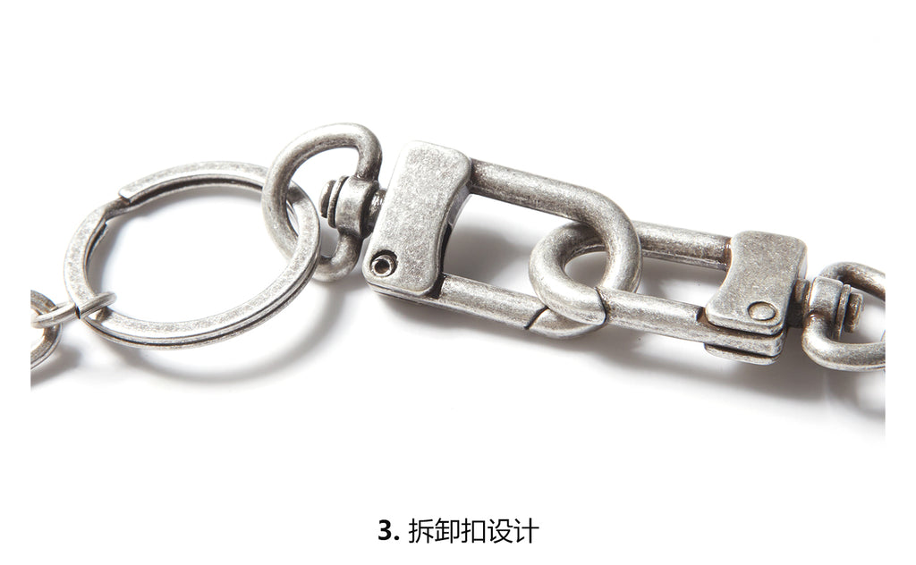 Remedy metal chain waist key lock
