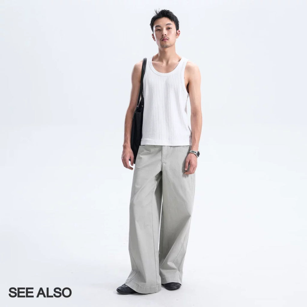 SEE ALSOA Scimitar Wide-leg Casual Versatile Trousers