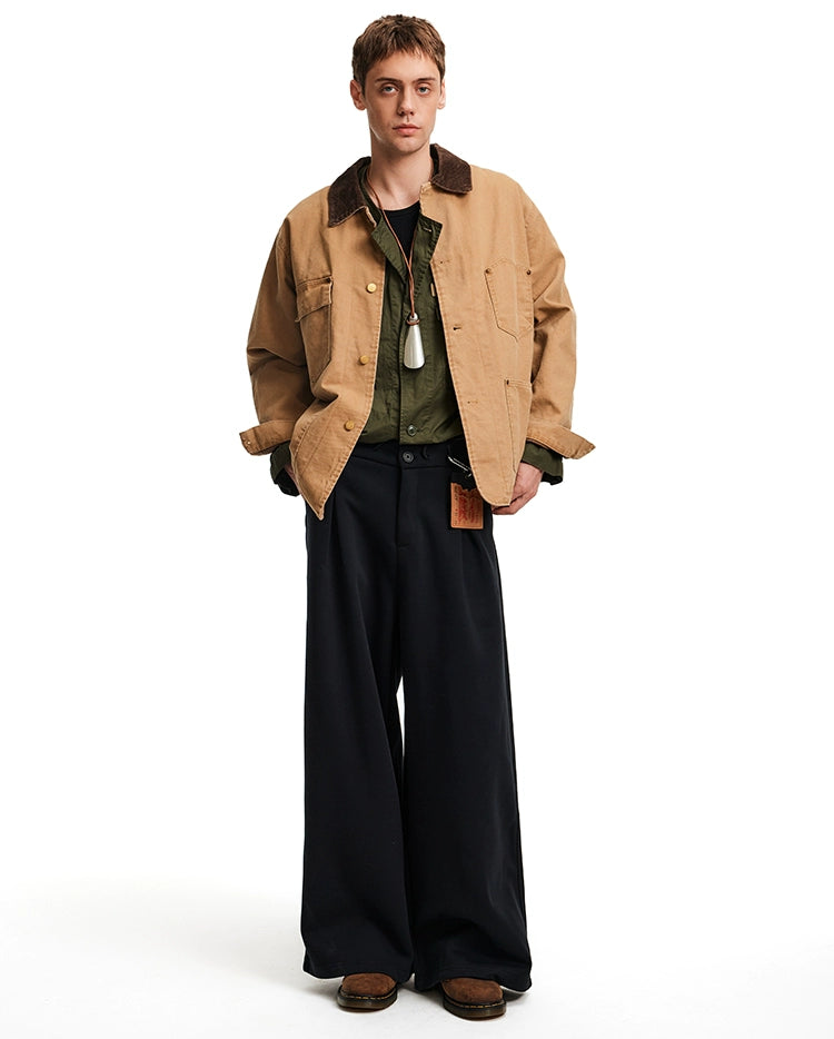 MADWITCH Vintage Spliced Commuter Casual Tooling Jacket