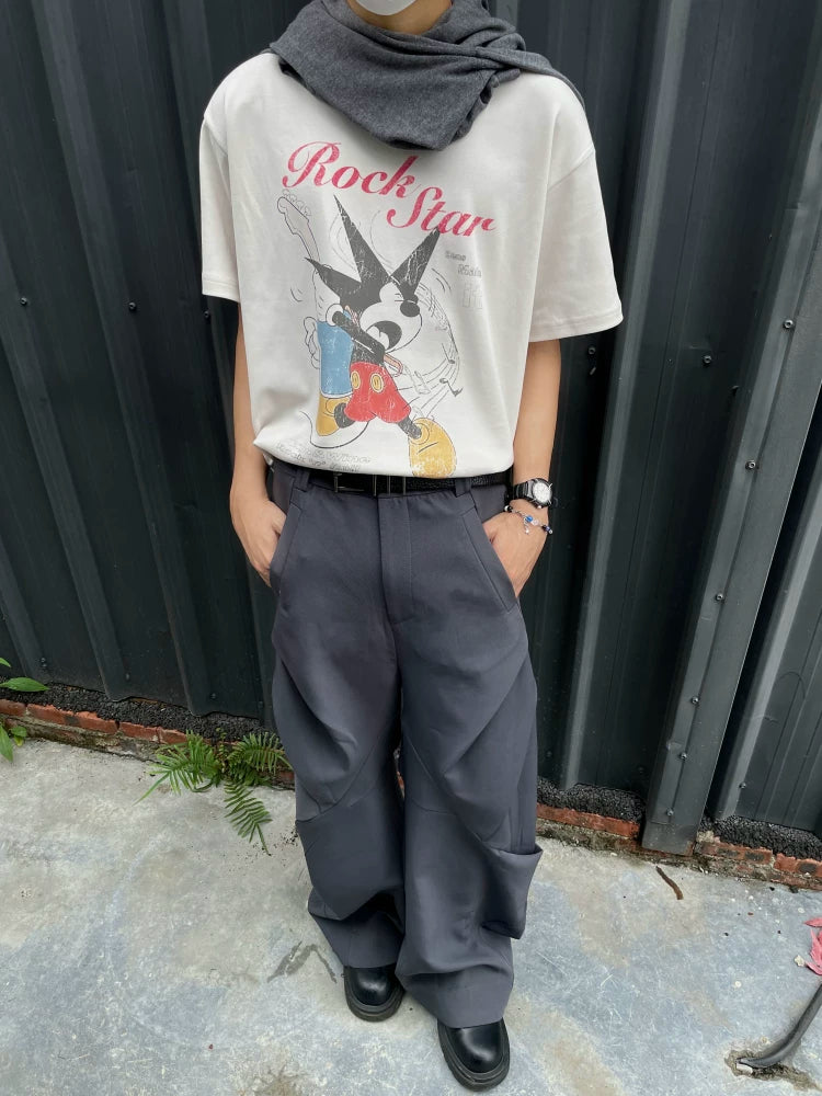 CENSMADE Mickey Old Printing Skin-friendly Tee