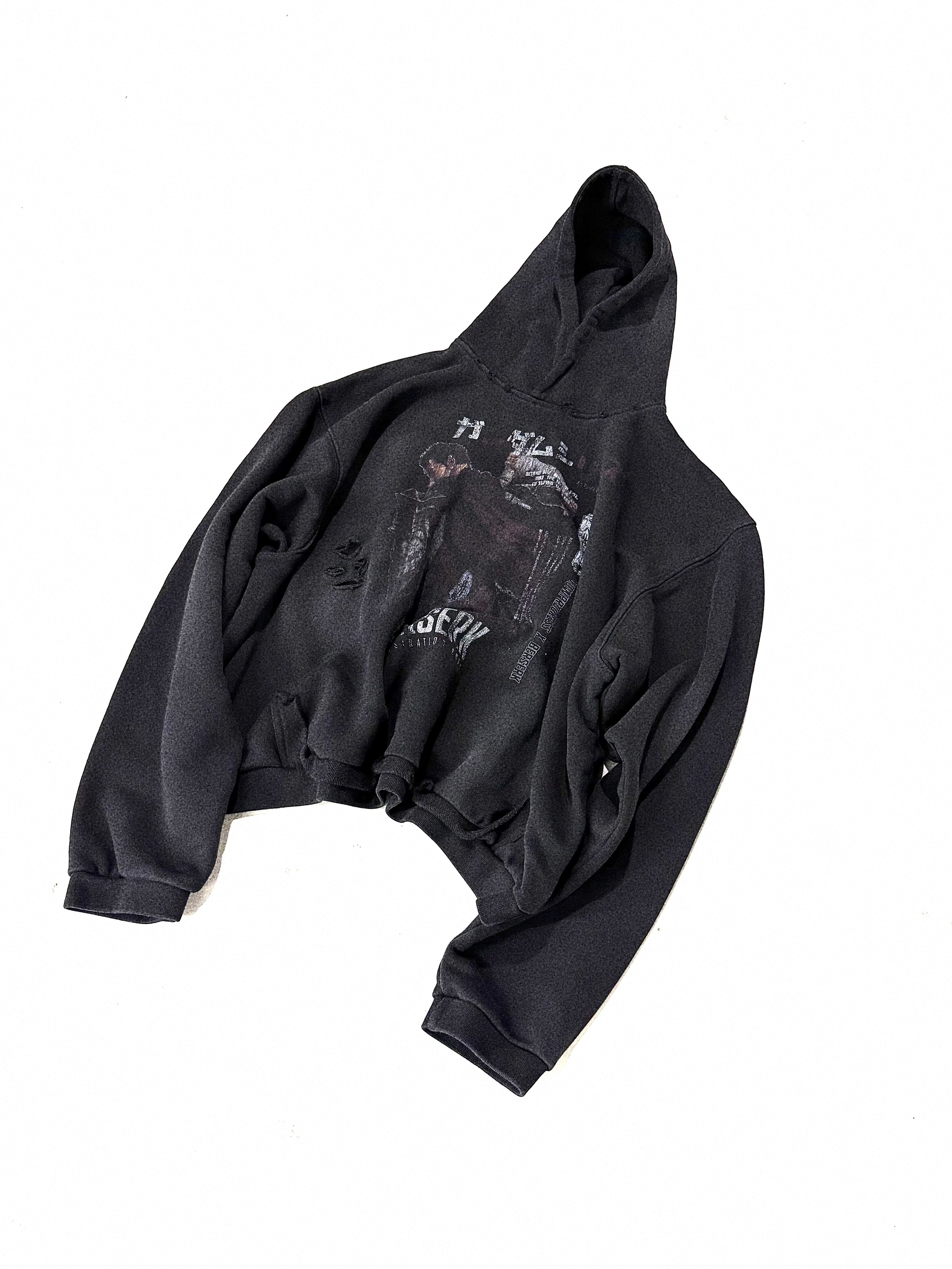 VOWPROGRESS Do Old Damage Hooded Sweater