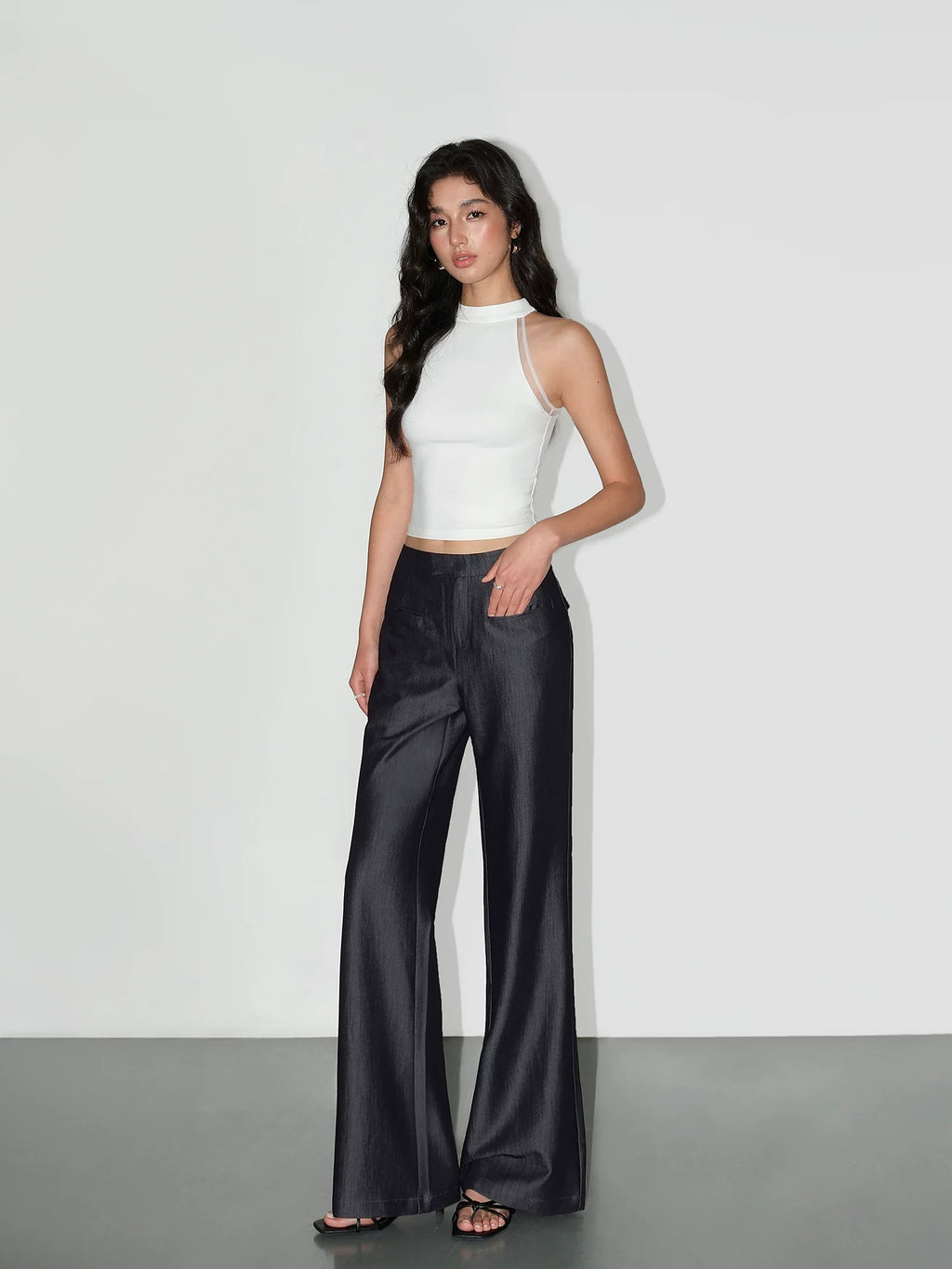 NEVA HU Thin Micro-pull Versatile Casual Pants