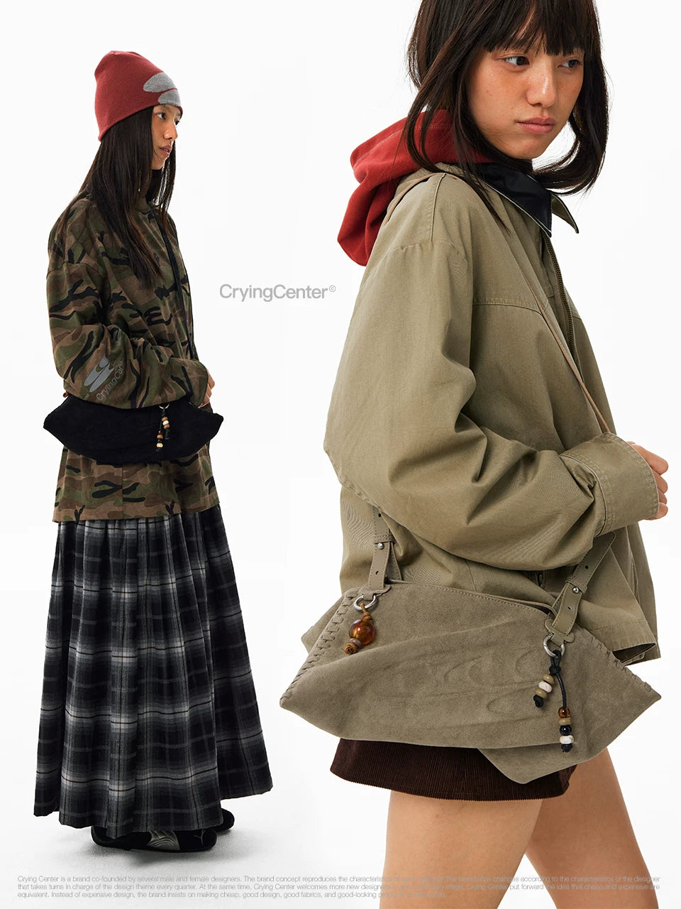 CryingCenter Anti-fur Shoulder Oblique Strap Bag
