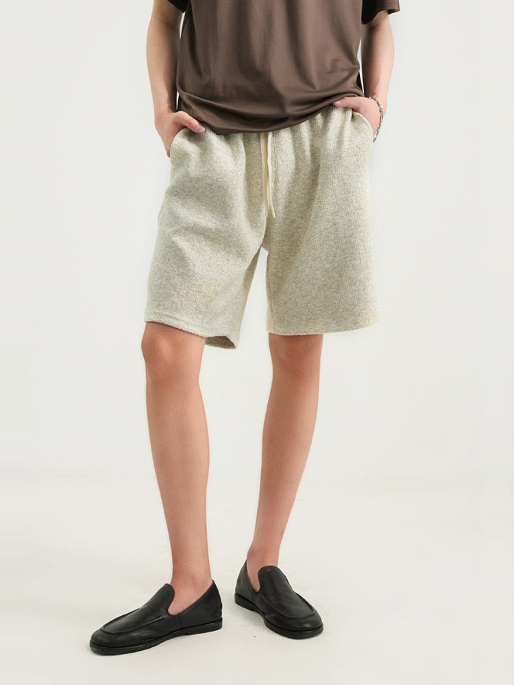 NO LOGO French Thread Knitted Shorts