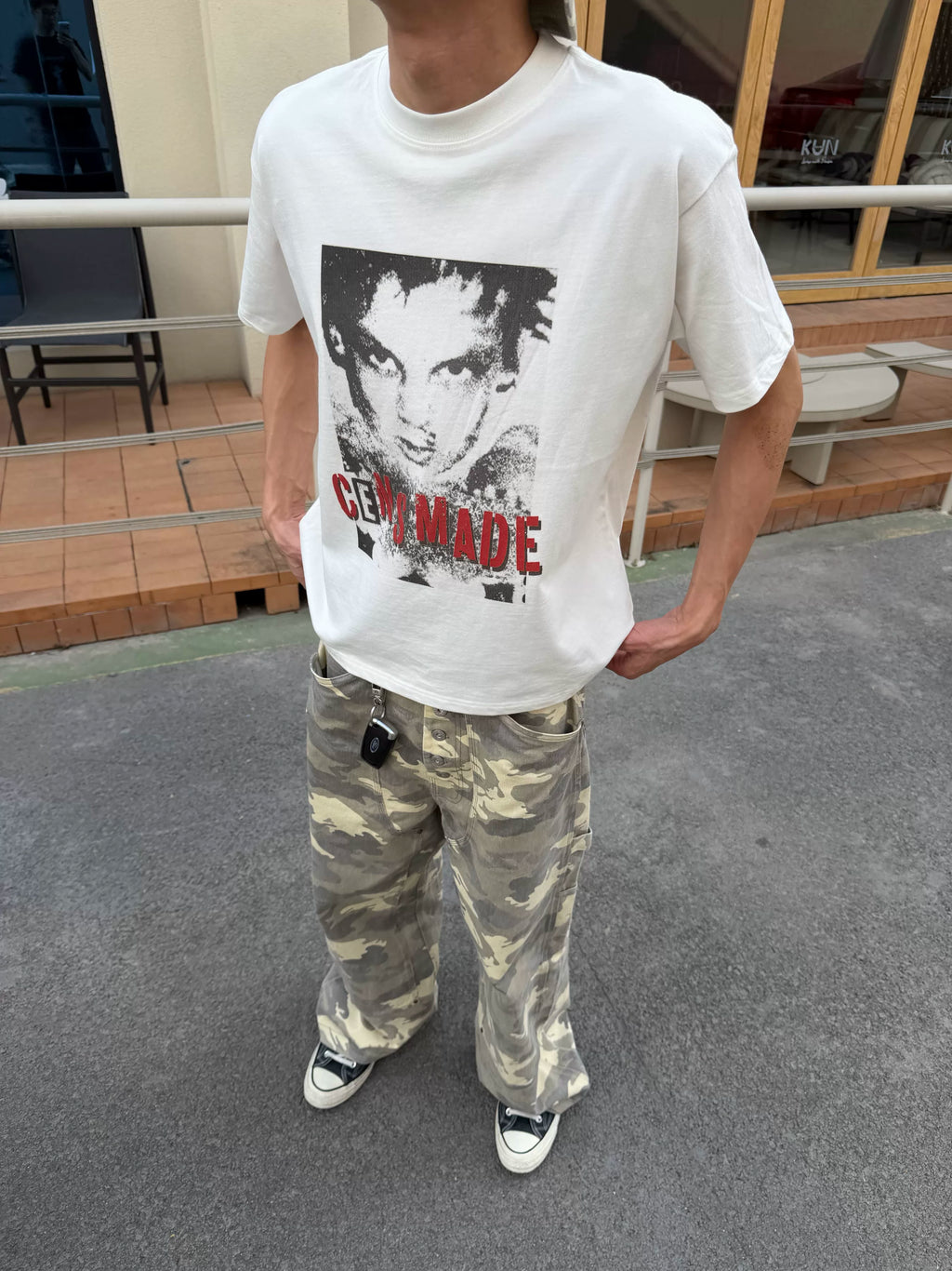 CENSMADE Retro Old Punk Print Tee