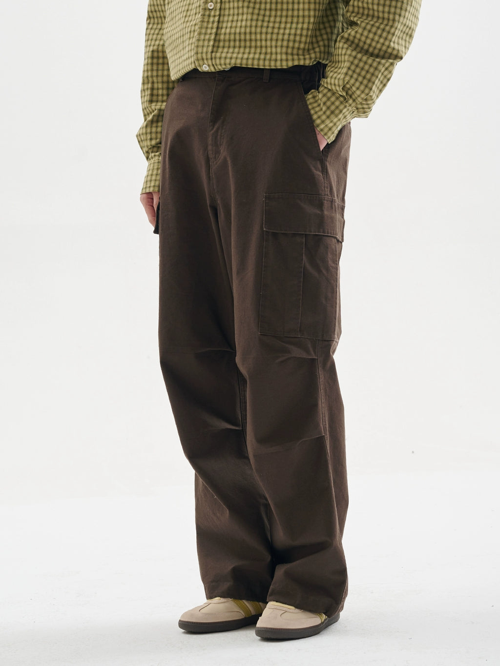 BUTTBILL Bamboo Cotton Leavened Washed Japanese Commuter Pants