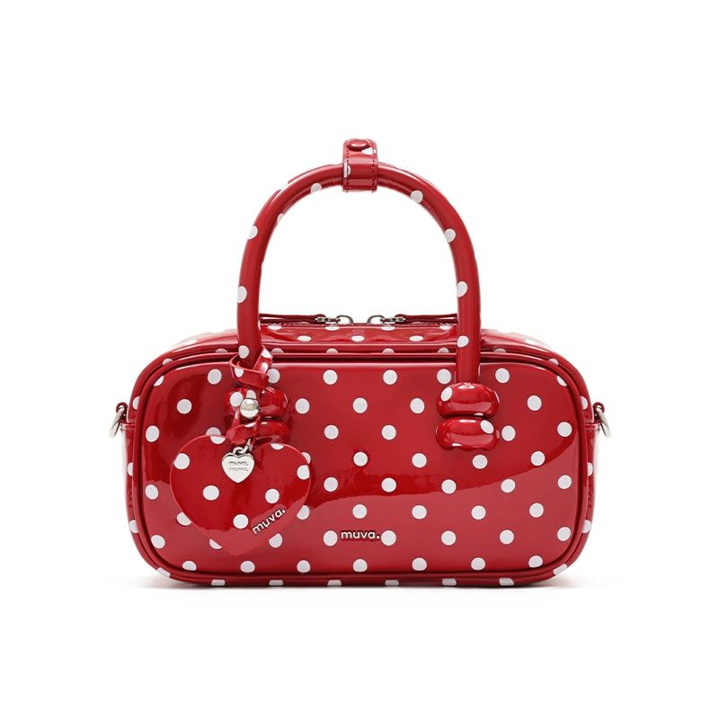 MUVA Polka Dot Messenger Retro Bag