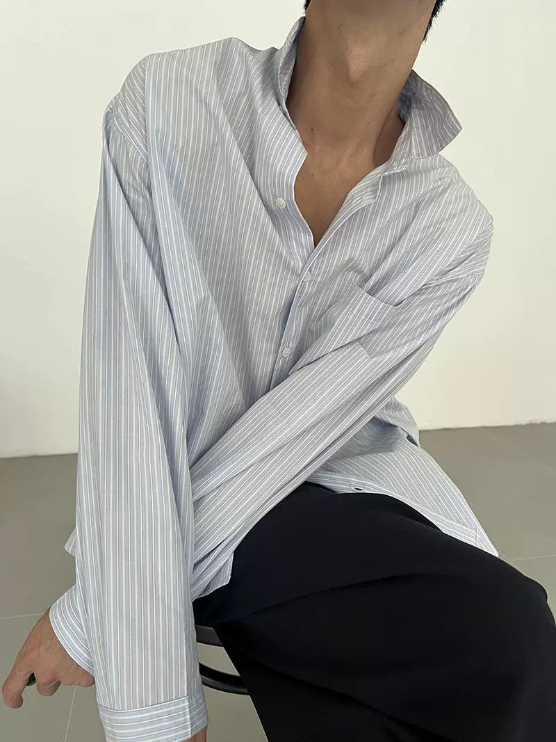 COLN Premium Slack Striped Shirt