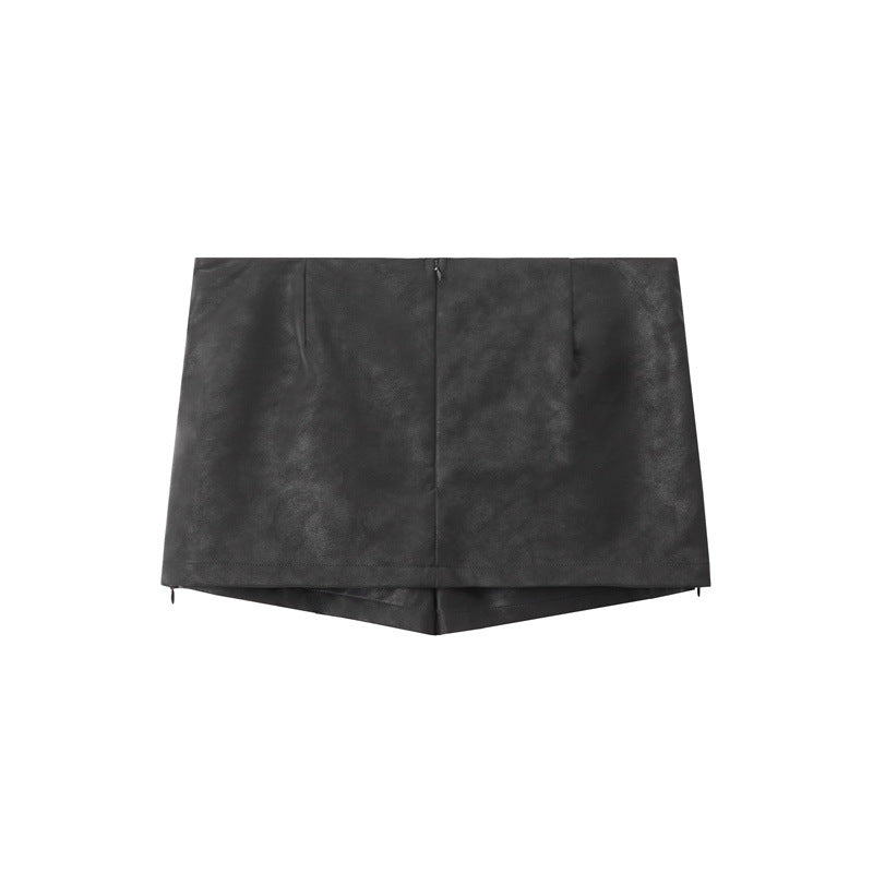 Nariele Split-ended Short Skirt Casual Hip Skirt