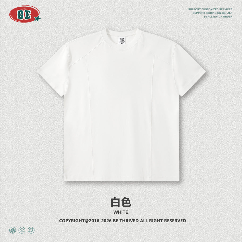 BE Cool Splicing Sports Round Neck Quick-drying Tee