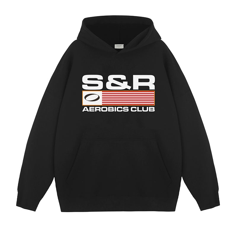 SOSER Vintage Casual Foam Hooded Sweater