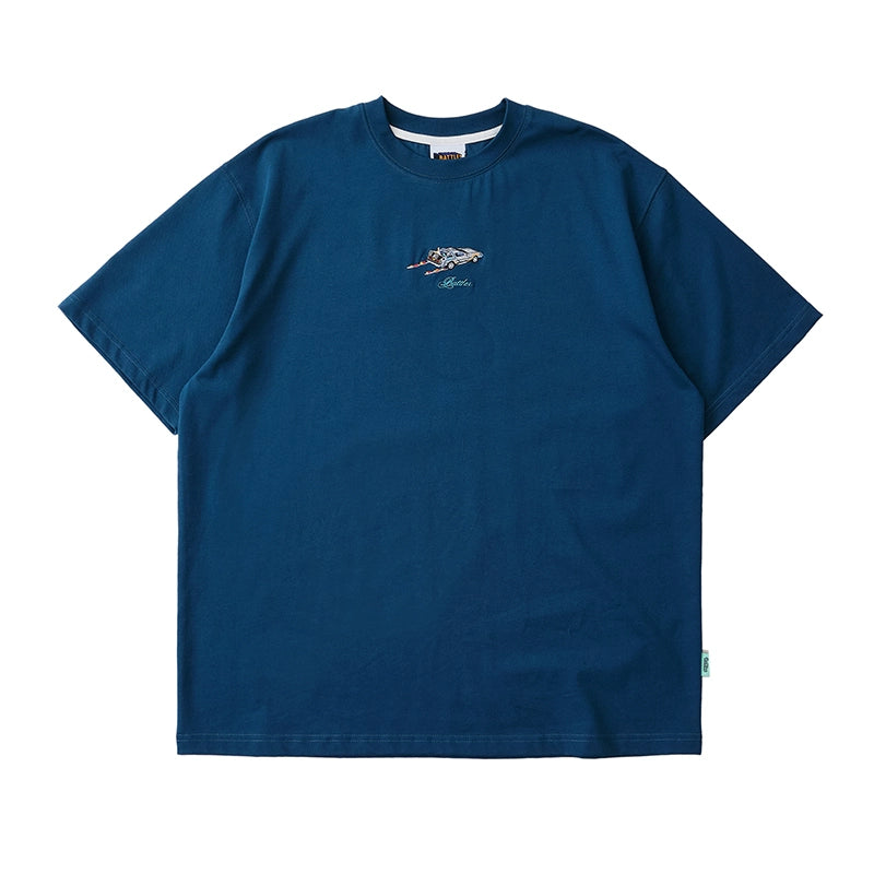 Battles Medieval Car Embroidery Retro Tee