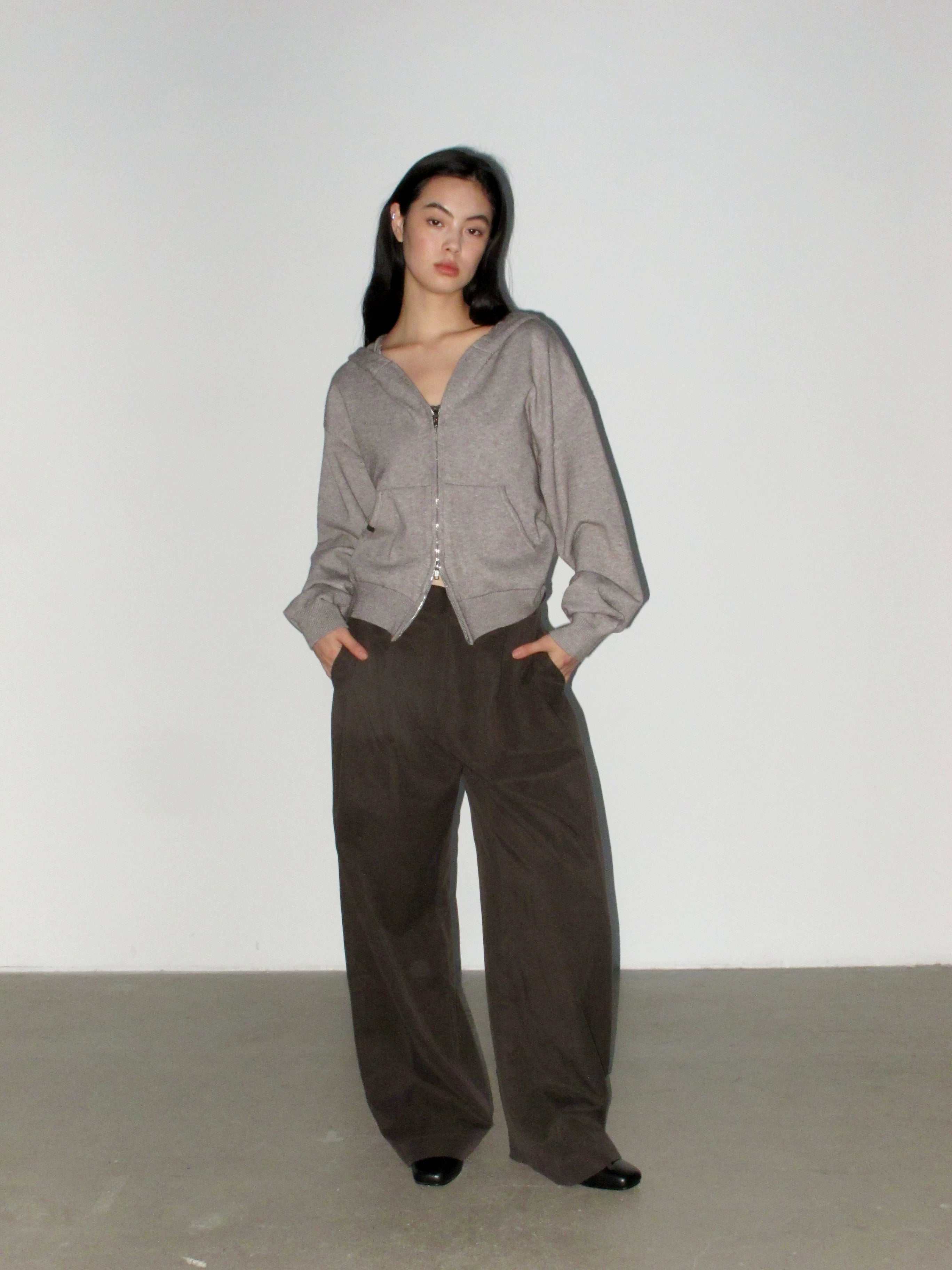 NOT UGLY Versatile Loose Double-pleated Casual Pants