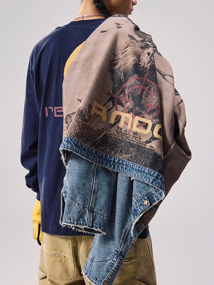 Remedy tooling Camel Denim jacket