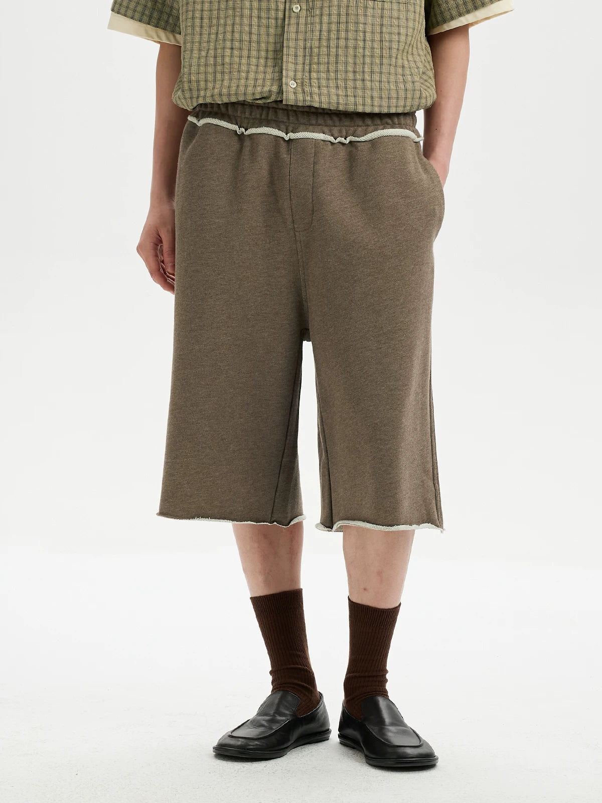 BUTTBILL Vintage Loose Curling Shorts