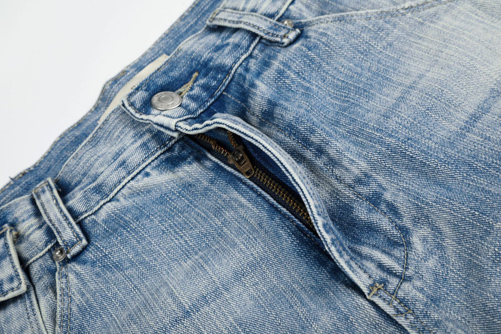 11KN Retro Loose Old Stitched Jeans