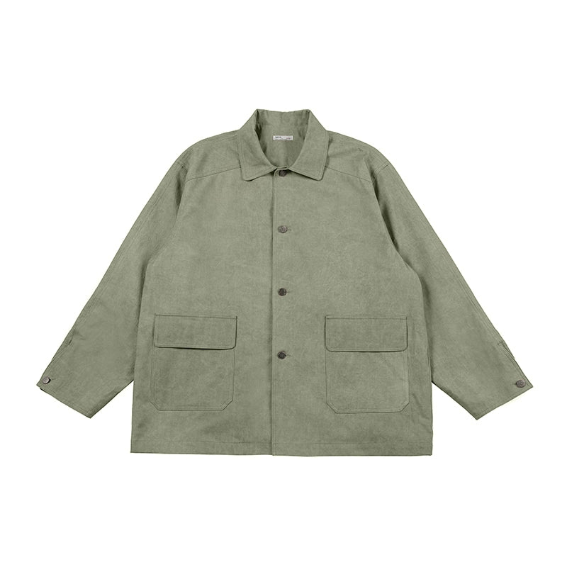 NOEARS Japanese Retro Loose Casual Tooling Jacket