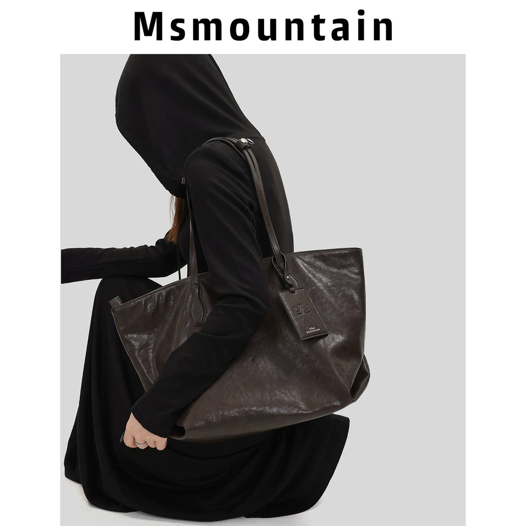 Msmountain Large Capacity Premium Textured Shoulder Bag