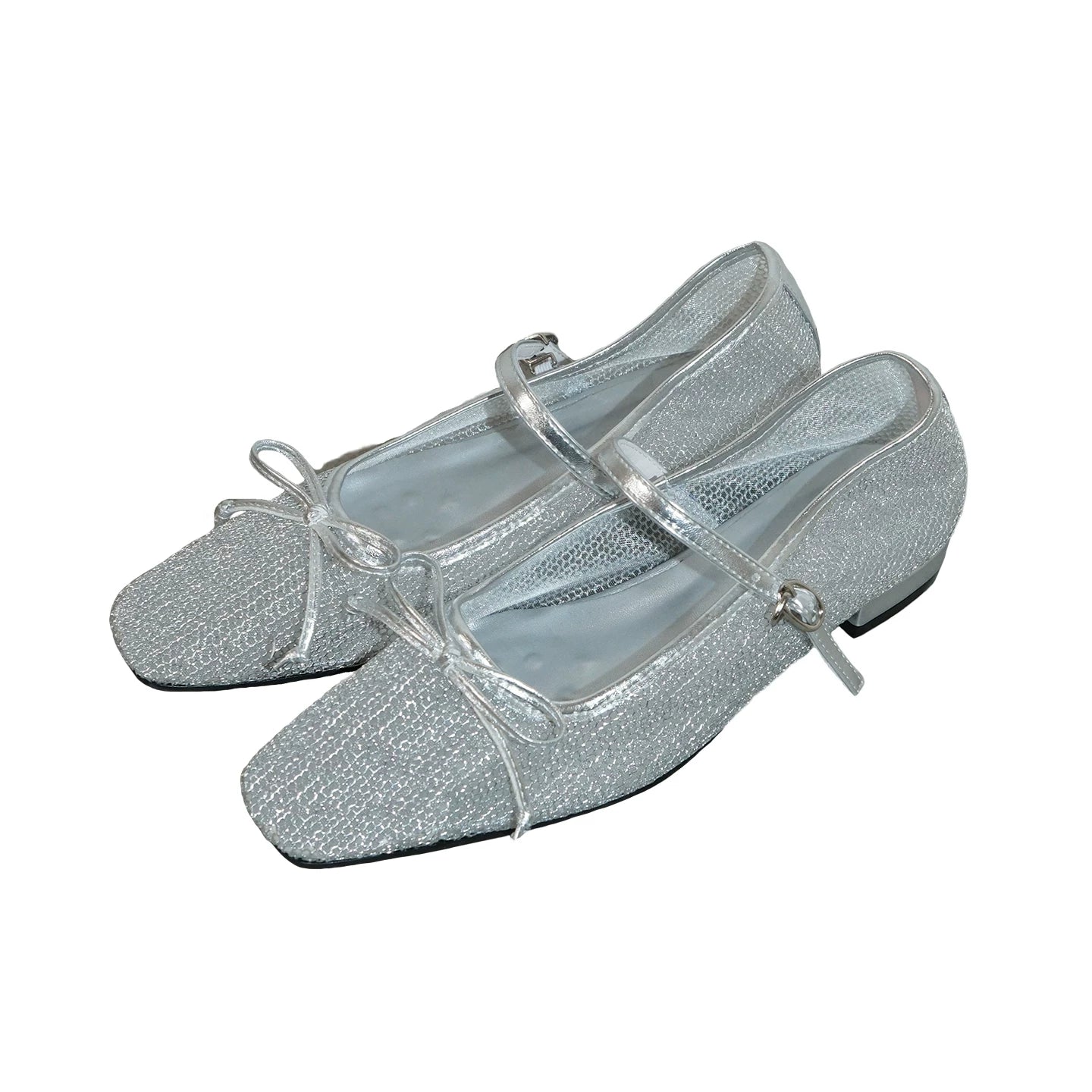 Maltelle Bow Woven Mesh Shoes