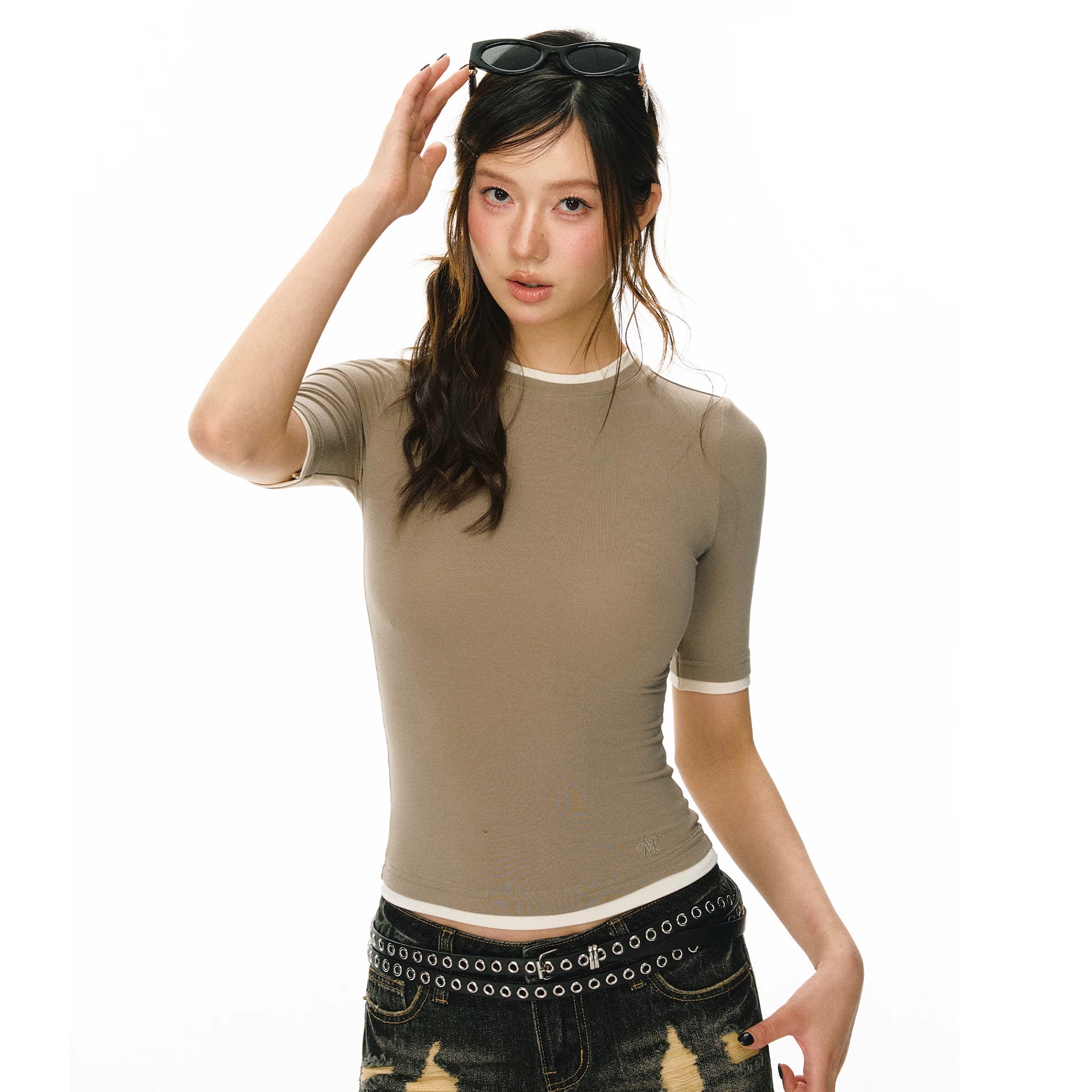 Ariseism Retro Contrast Slim Tee