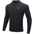 MuscleDog Half Zipper Slim Fit Small Stand-Up Collar Long Sleeve