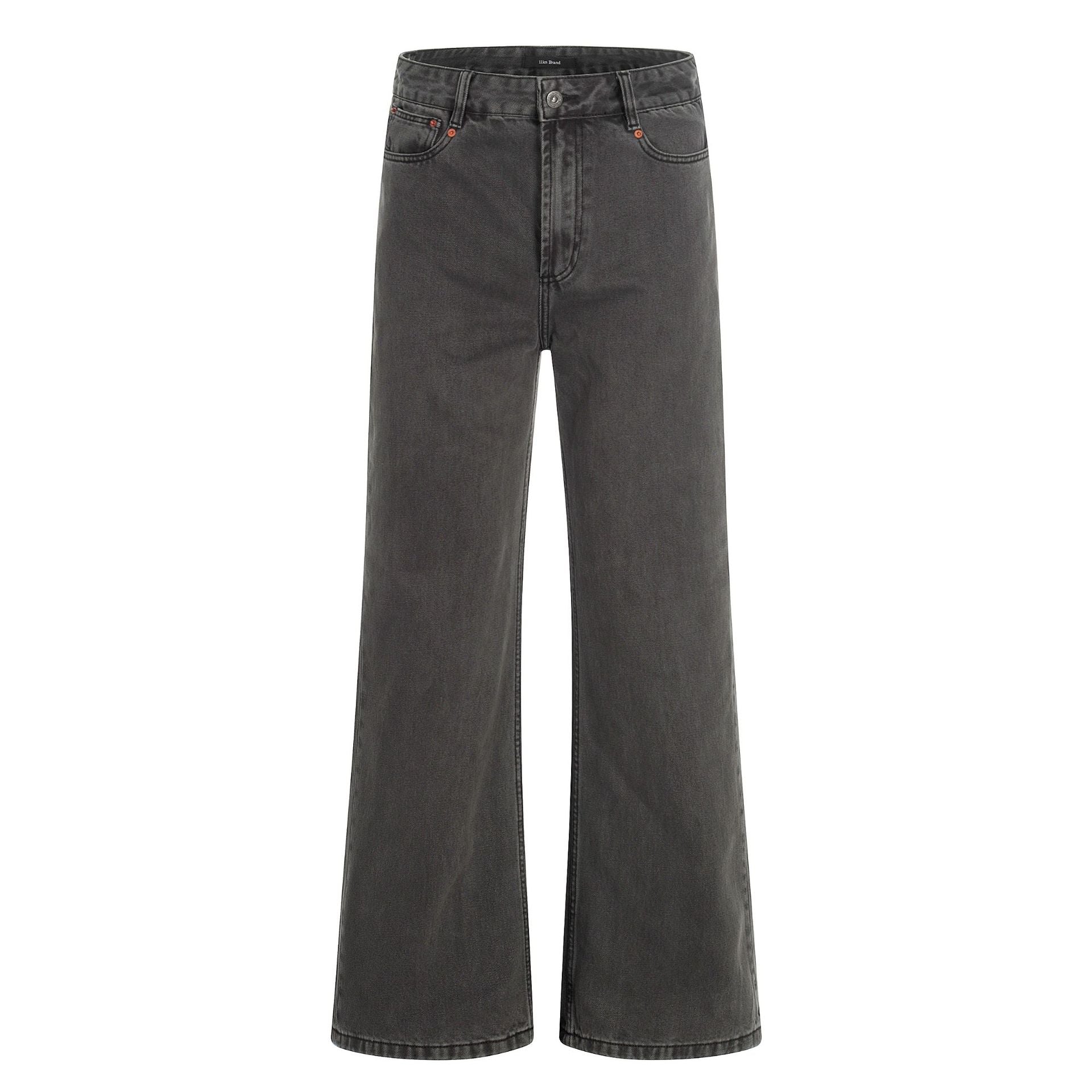 11KN Retro Slim-fitting Waist and Thin Pants