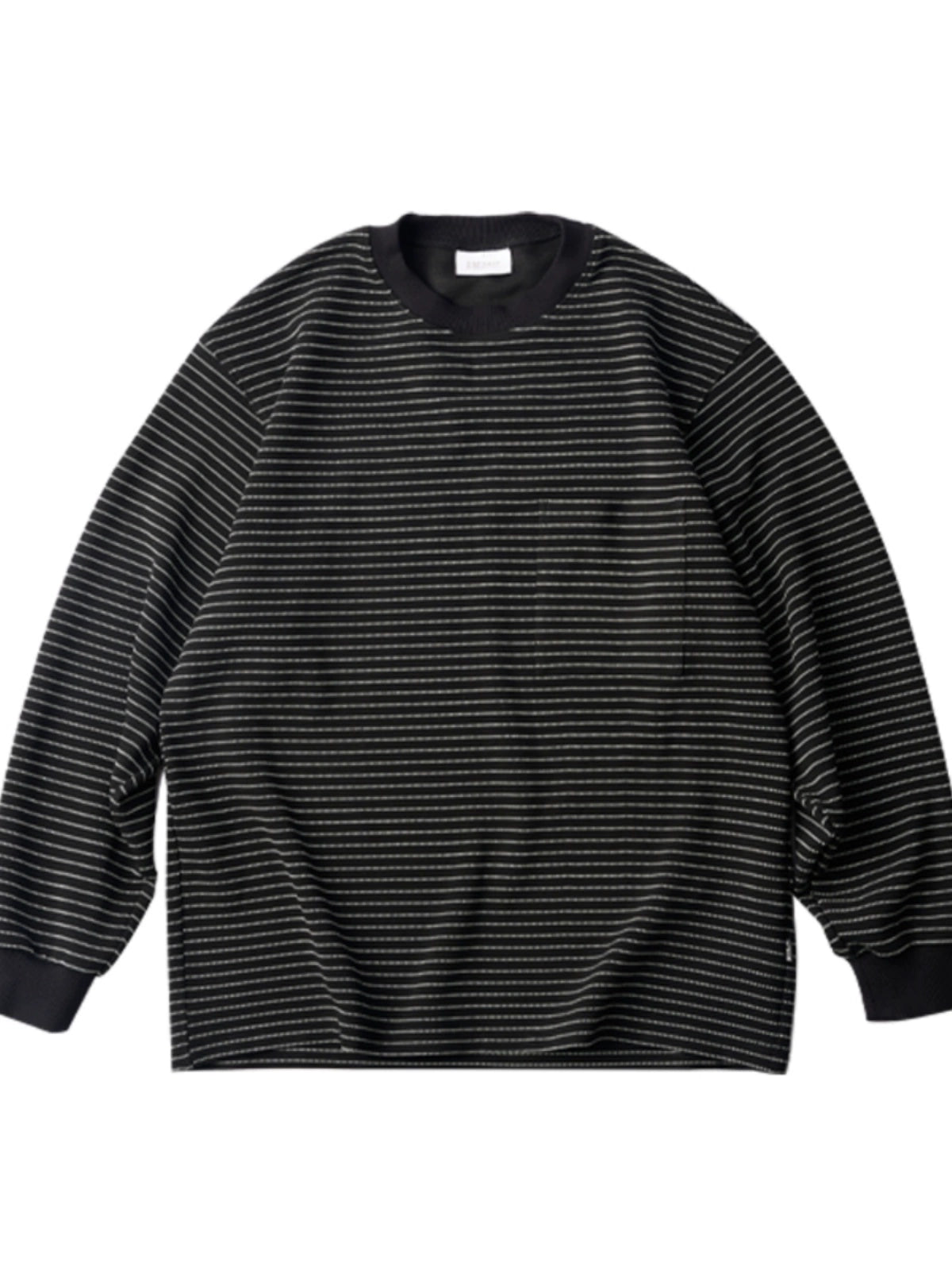 NUMBERSALT Casual Vintage Trend Loose Striped Long Sleeve