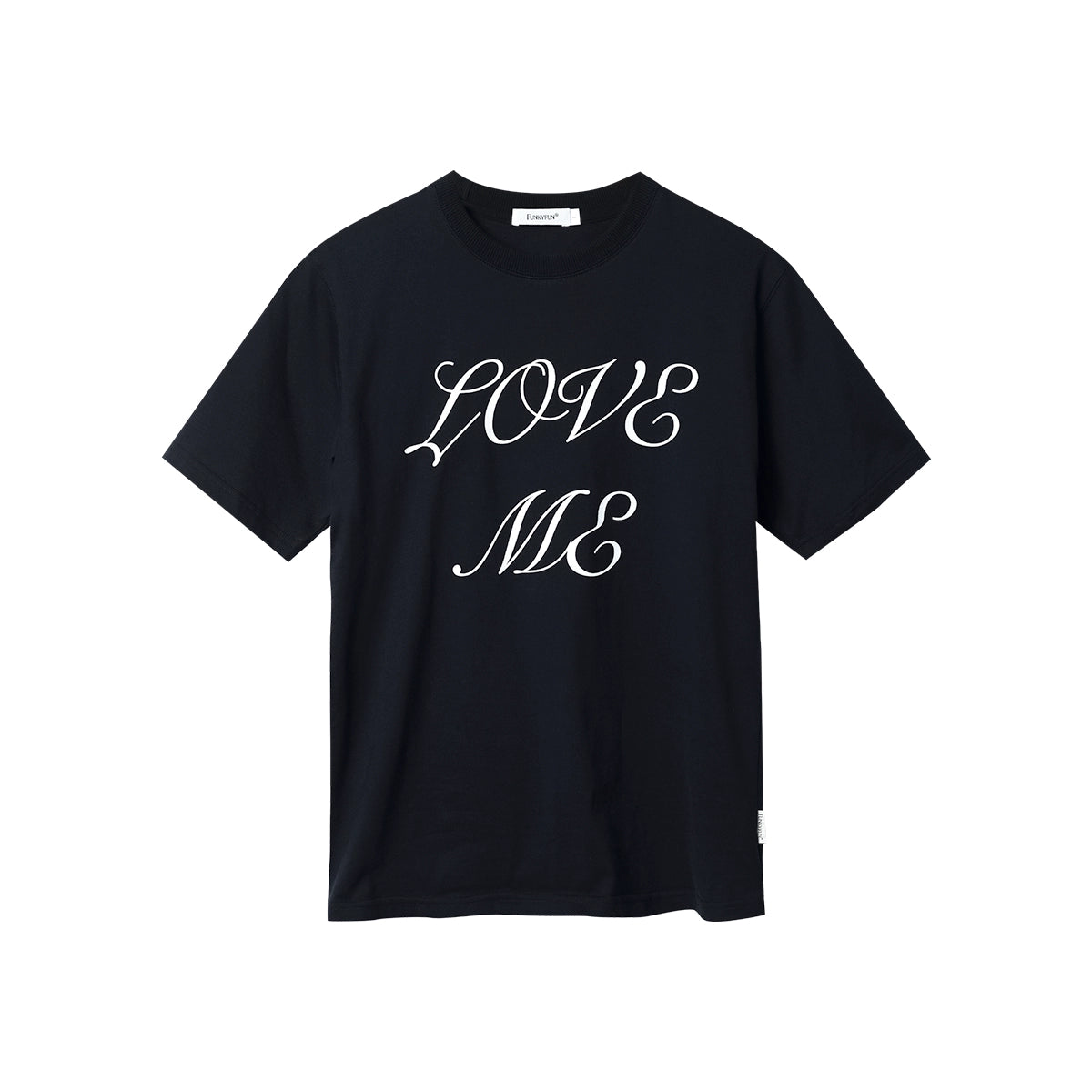 FUNKYFUN LOVE ME Printed Crew Neck TEE