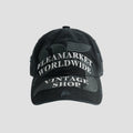 Fleamarket Cotton Embroidered Curved Brim Worldwide Vintage Shop Baseball Cap
