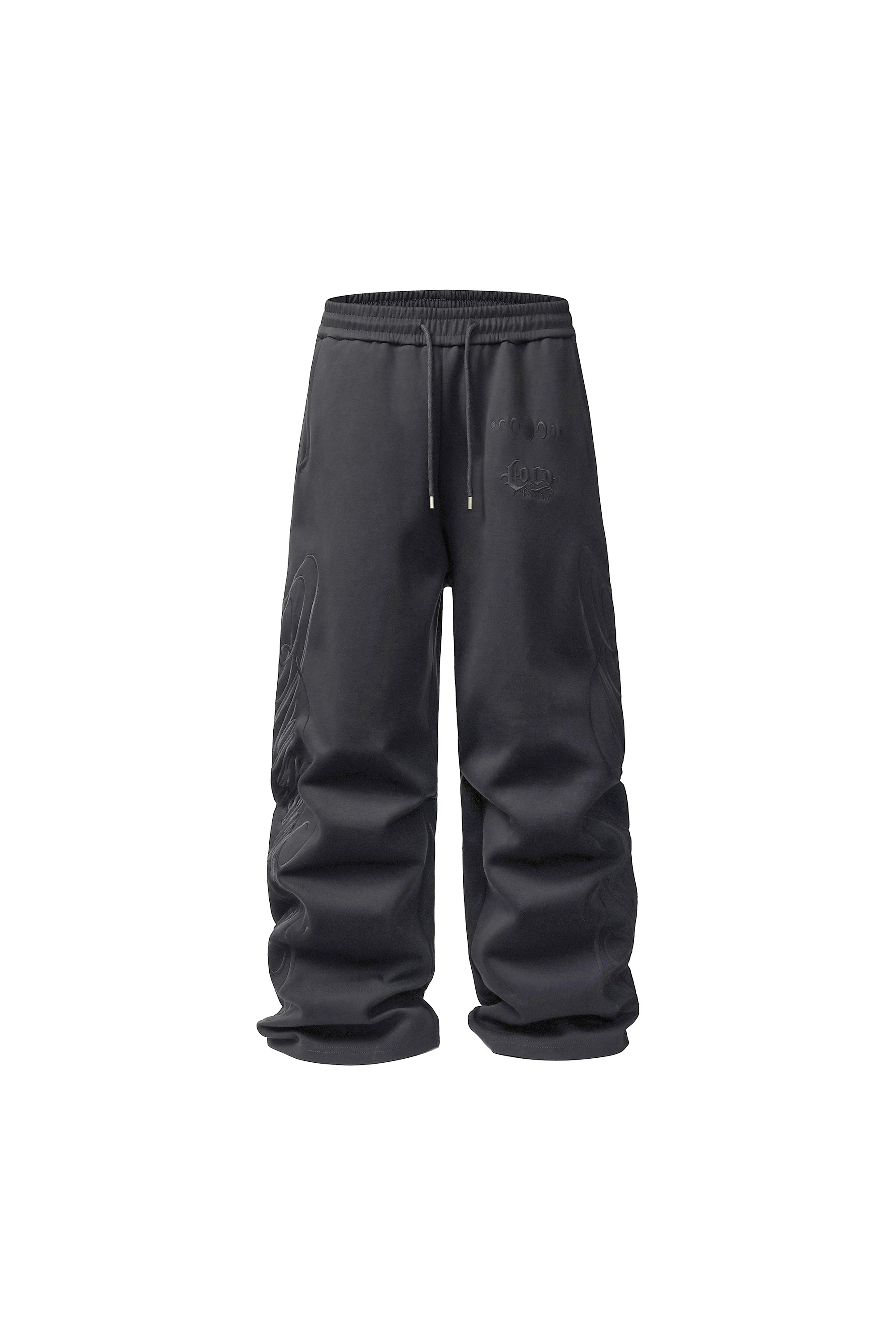 KARMANISTIC Embroidered Hooded Loose Sport Sweater Set