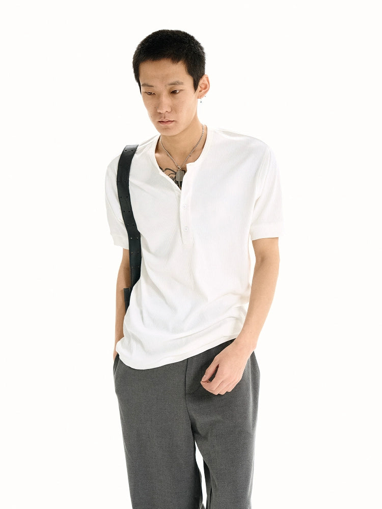 WANNA LAB Slim Elastic Anti-Wrinkle Cool Base Tee