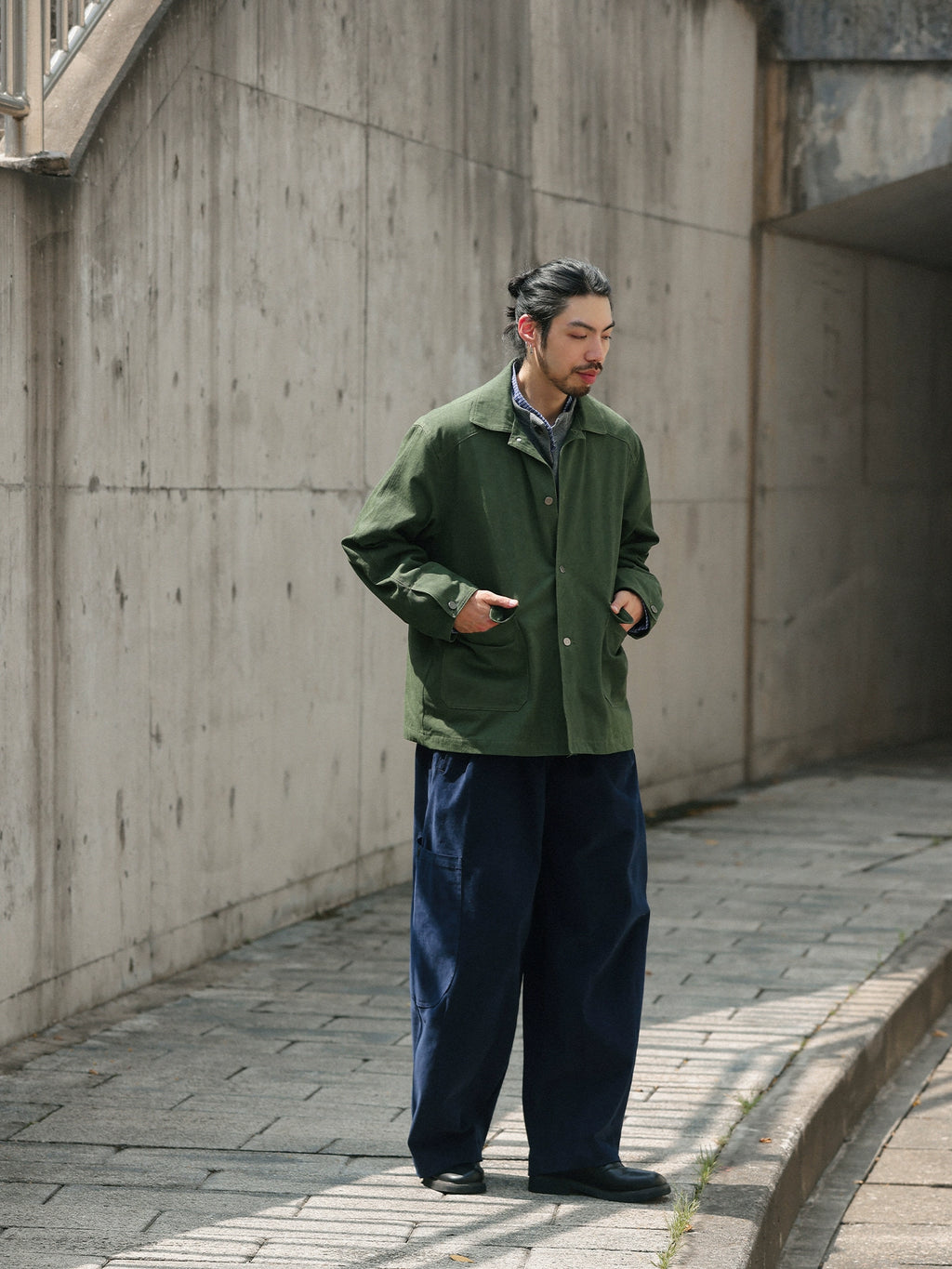 NOEARS Japanese Retro Loose Casual Tooling Jacket