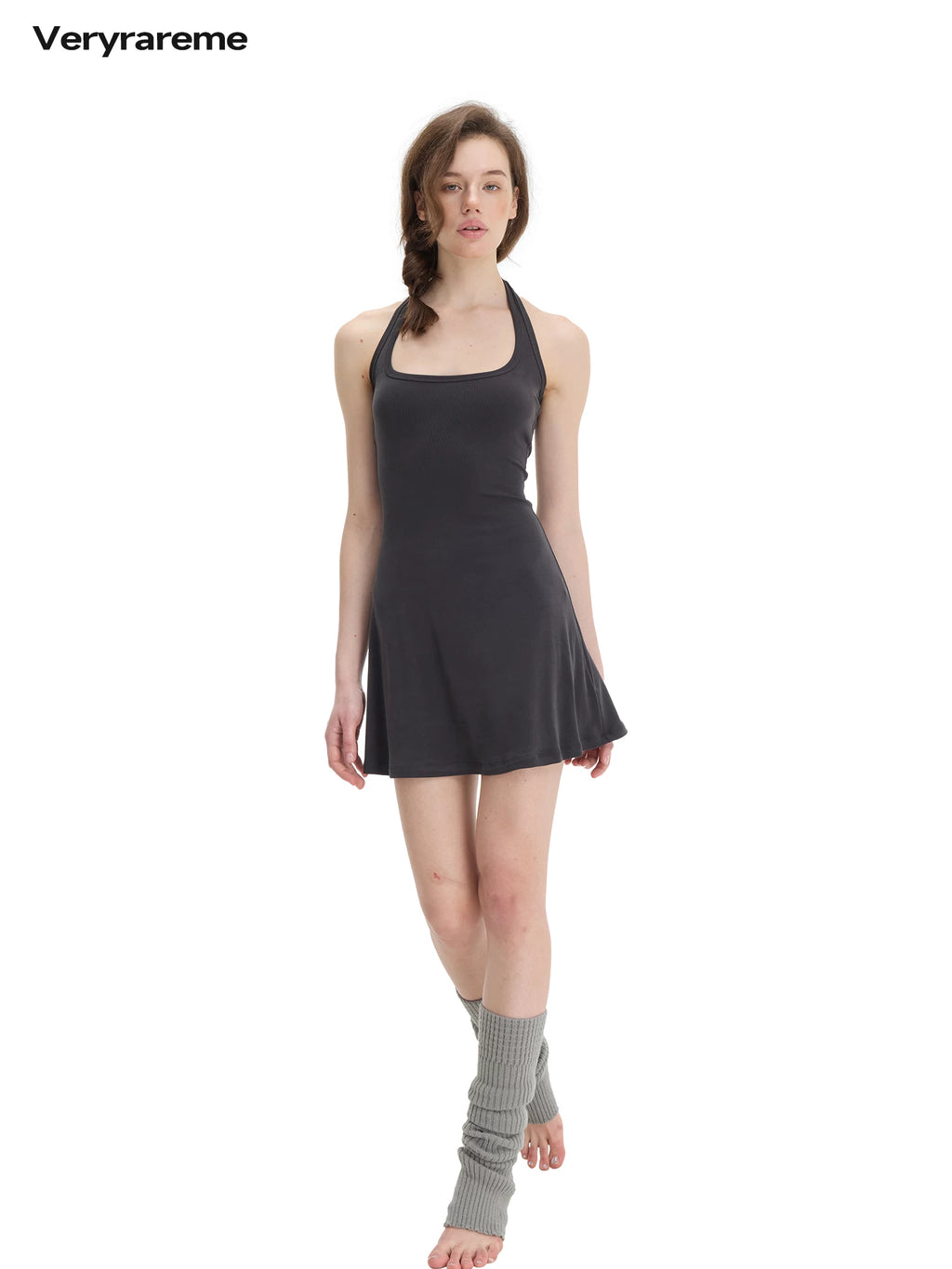 Veryrareme Neck Halter Slim Dress